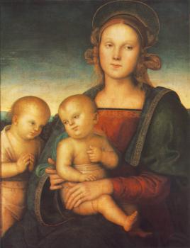 Pietro Perugino : Madonna with Child and Little St John